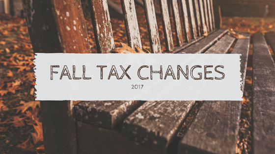 Fall Tax Changes for Pharmacy Owners