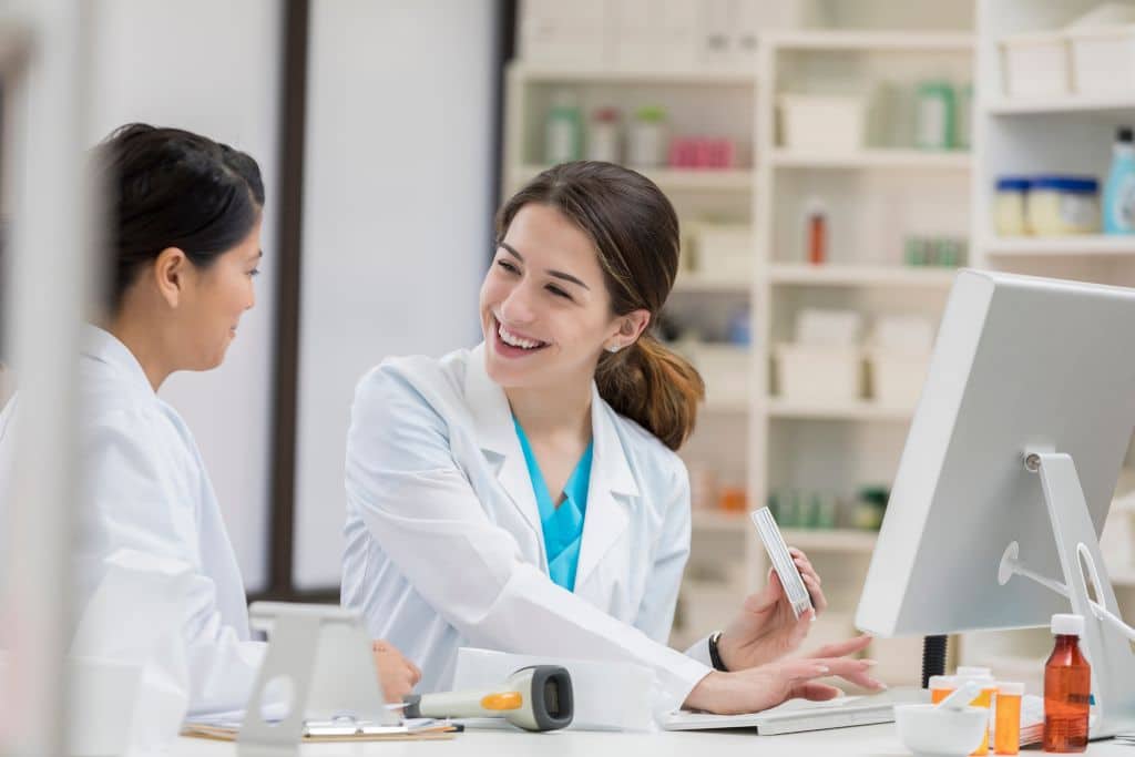 A pharmacist engrossed in a strategic business planning session