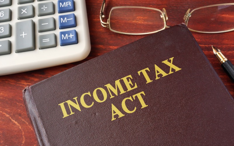 book with title the income tax act